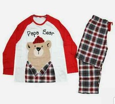 Mens Papa Bear Christmas PJs