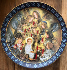 Bradex "Die Nachtwache Der Engel" Von Sulamith Wulfing Germany Plate, 9 1/2" Dia