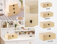 Hinged Lid Natural Wood