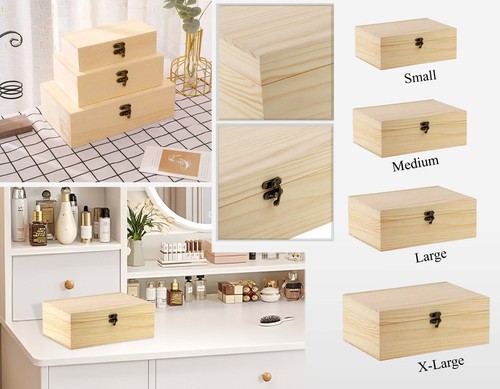 Hinged lid natural wood - natural,