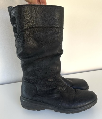 Women black reiker boots - black,