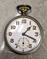 CYMA VINTAGE MILITARY SCREWBACK POCKET WATCH SWISS WORKING