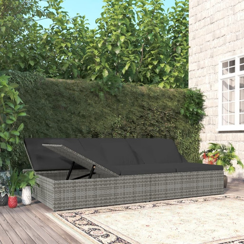 Sun bed dark grey - bed,