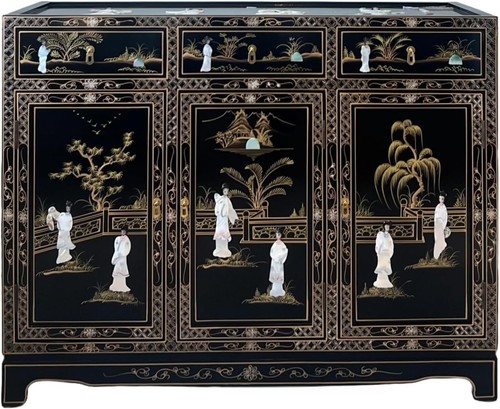 Chinese oriental black - oriental, lacquer