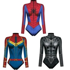 Spiderman Bodysuit for Women and Men, Captain Superhero Jumpsuit