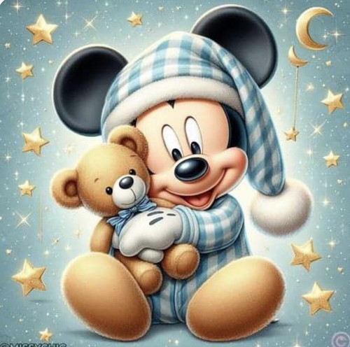 Mickey mouse cross stitch - mouse, (4)