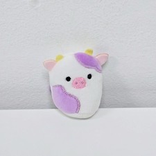 Squishville Squishmallows Claire The Purple Cow 2” Squishville Plush Rare