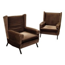Vintage Armchairs Velvet Foam
