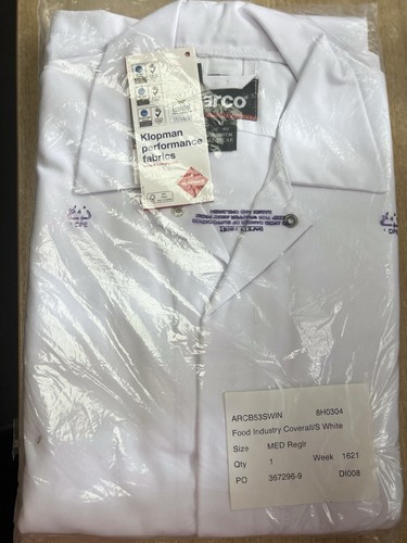 Arco food industry coverall - arco,