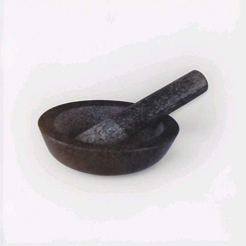 Granite mortar and - mortar, set