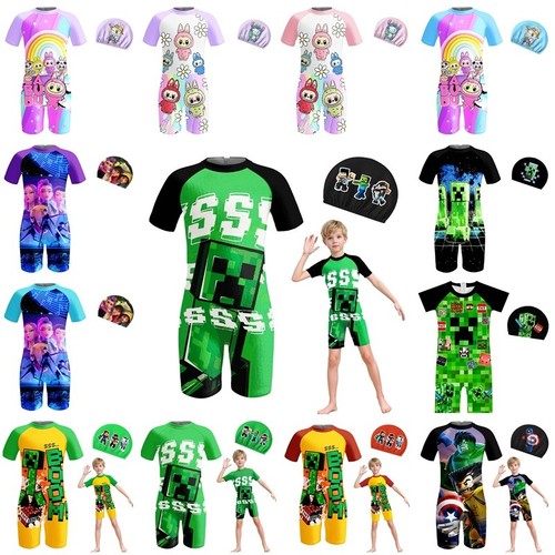 Boys girls cartoon swimming - boys,