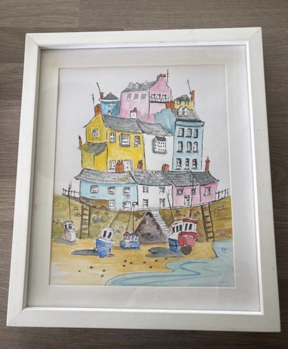 Pen ink watercolour tenby - pen,