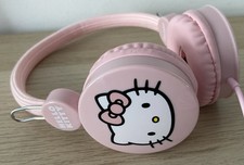 HELLO KITTY HEADPHONES Tested And Working. Official Sanrio