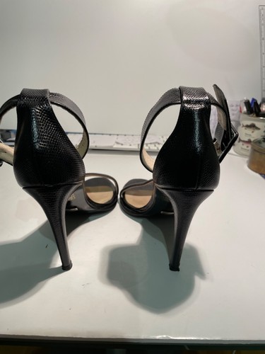 Hhammered effect black - effect, leather