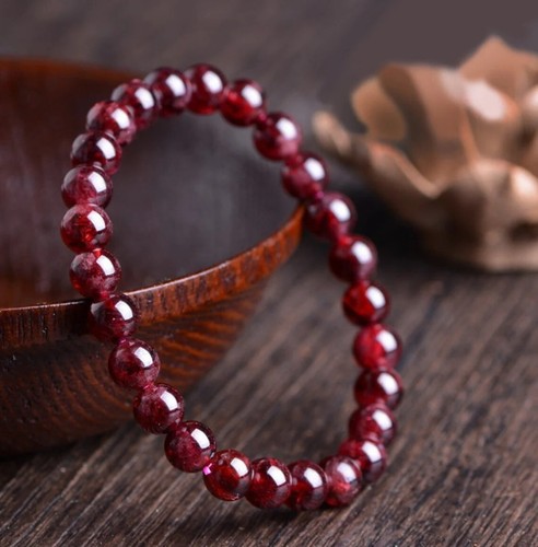 Natural red garnet stone - red,