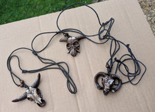 3 Retro Sheep's Skull Pendant Mad Max Demon Rock Punk Goth Viking Necklaces