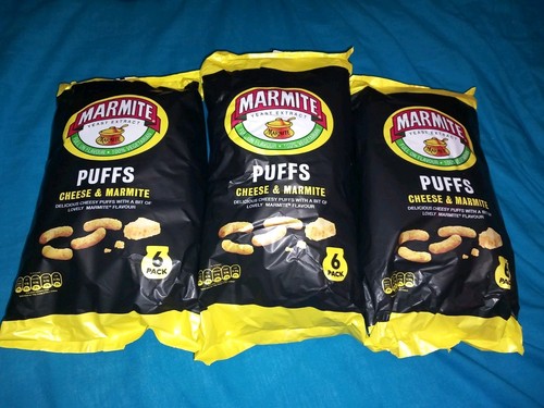Cheese marmite puffs crisps - cheese,