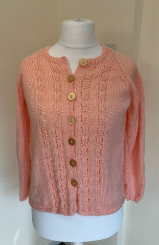 Hand knitted cardigan size - hand,