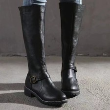 UK Women Leather Mid Calf