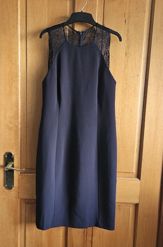 Reiss navy lace - lace, dress