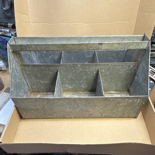 Vintage large galvanized metal - large,
