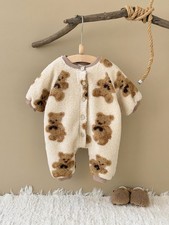 Winter baby cute bear print