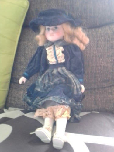 Vintage porcelain doll - vintage,