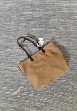 Zara Camel Brown Suede Leather Reversible Large Tote Bnwt # H69