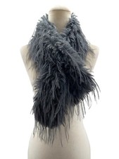 Women's Faux Fur Collar Winter Scarf Neck Warmer Wrap Long Shawl Stole Snood New
