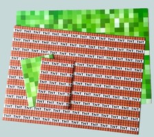 GREEN/RED Pixel Gaming Wrapping Paper/Gift Wrap and Greeting Cards