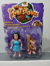 The Flintstones "Betty & Bamm-Bamm" Action Figure Mattel MOC NEW Sealed 1993