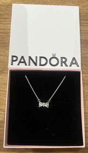 Pandora sparkling bow necklace - bow,