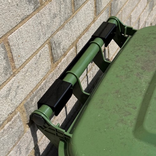 Wheelie bin black metal - wheelie,