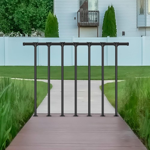 Metal deck railing - flat, porch