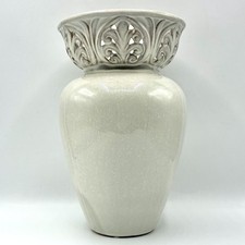 Cream Crackle Glaze Pierced