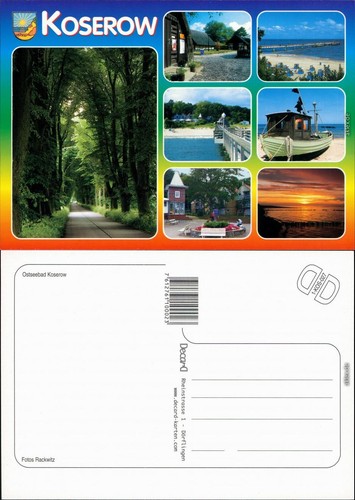 Postcard koserow avenue - postcard,