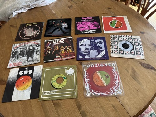 Heavy metal vinyl singles - heavy,