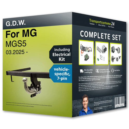 Towbar detachable for - , mg