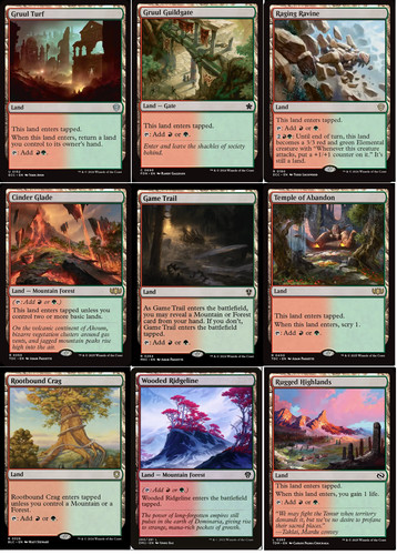 Gruul lands commander deck - x,
