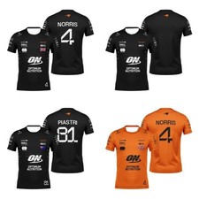 F1 McLaren Drivers Lando Norris #4 + Oscar Piastri #81 Formula 1 T Shirts - New