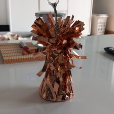 Foil Balloon Weights. Rose Gold Metallic Balloon Holder . 6 pack