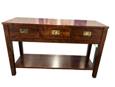 Large Laura Ashley (Chaldon) Military Campaign Hall/Console Table RRP £1795