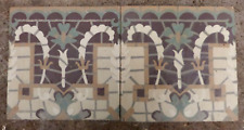 1 of 2 Antique 6x6 Tiles Art Deco Mosaic style Belgian / French Floor c.1925 #P1