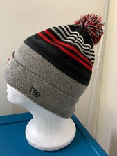 New Era Chicago Bulls Beanie Knit Pom Pom Hat Men Women Red Black Grey