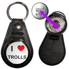 Trolls I Love Medallion Key