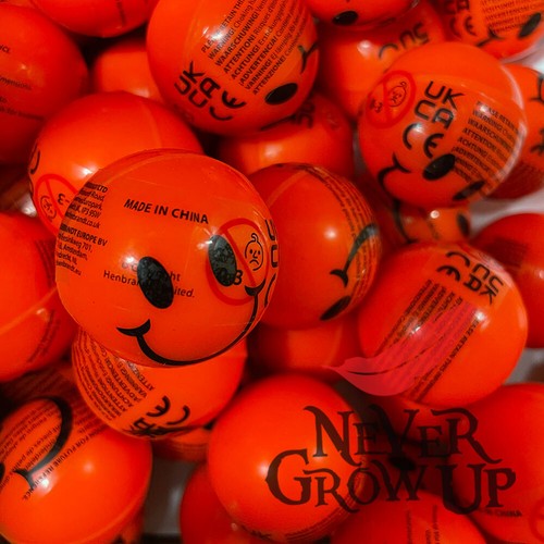 Neon orange smile face - neon,