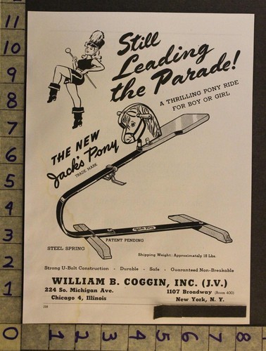1946 toy rocking - rocking, horse