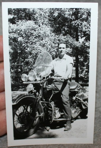 Vintage photo 1940 harley - vintage, 1940's