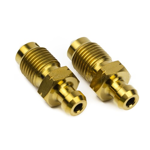 Gold titanium bleed nipple - titanium,