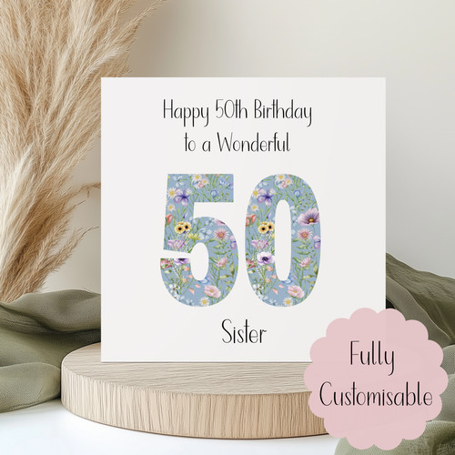 Personalised birthday card - personalised,